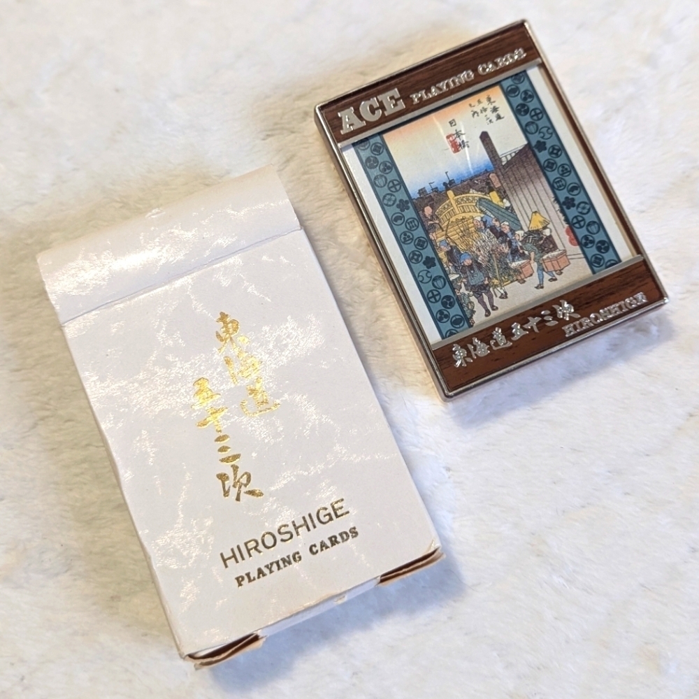 NIB - Vintage 1960's Japanese Hiroshige Playing Cards in Original Packaging